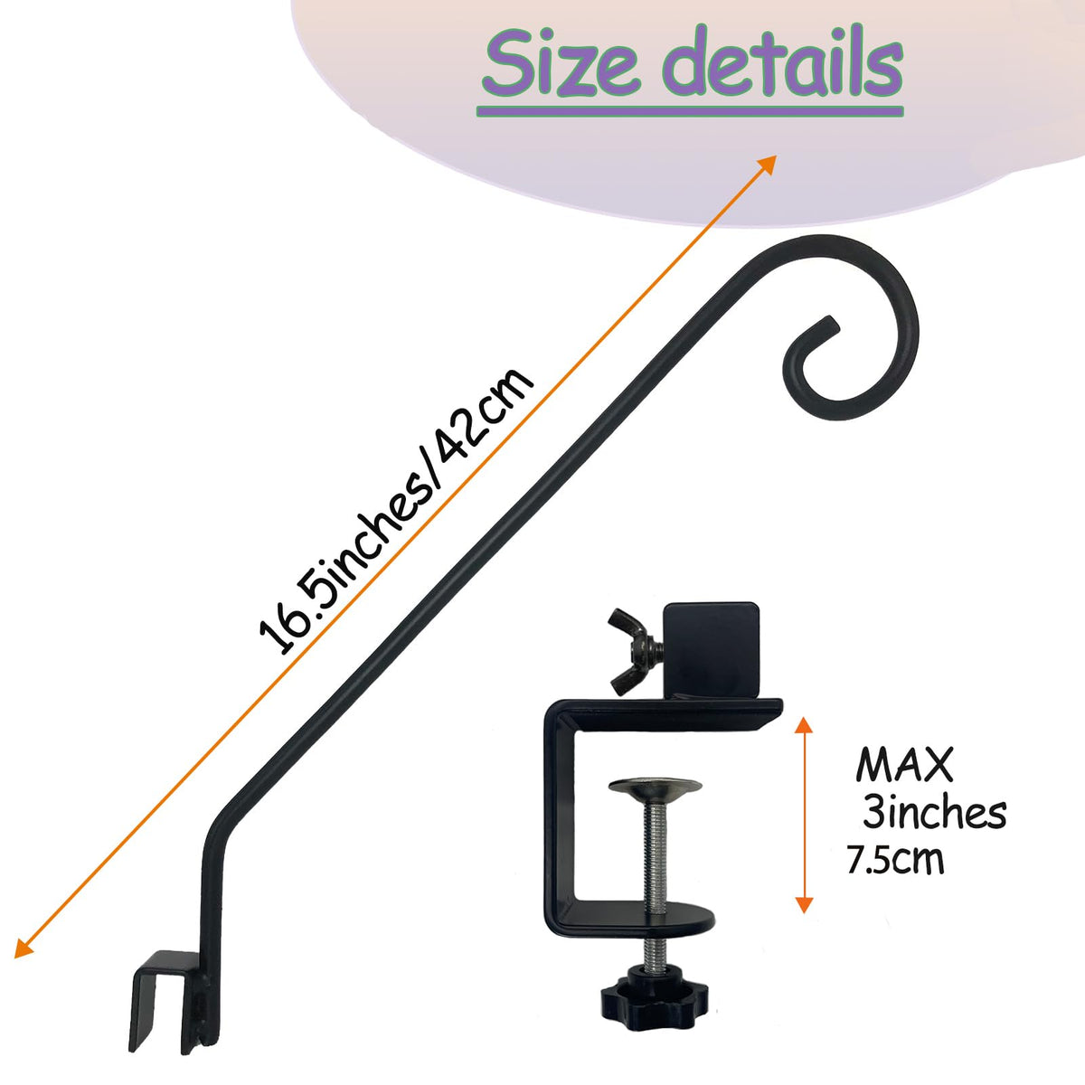 NEECONG heavy-duty rail clamp provides stable mounting on any railing.