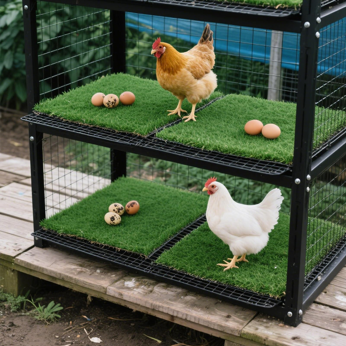 Neehows chicken nesting pads are washable to maintain coop hygiene.