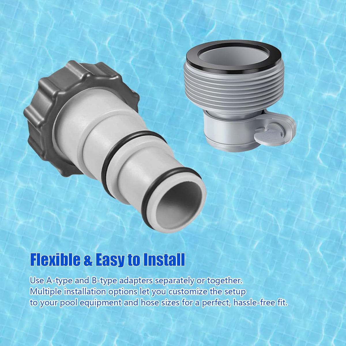 Nefemo above-ground pool setup visuals highlight flexible installation.