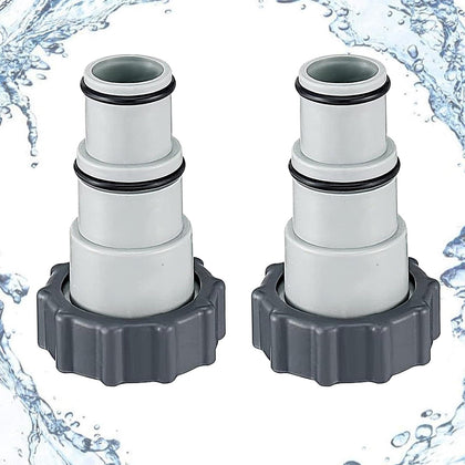 Nefemo Pool Hose Adapter A enables 1.5-inch to 1.25-inch connections for secure pump setup.