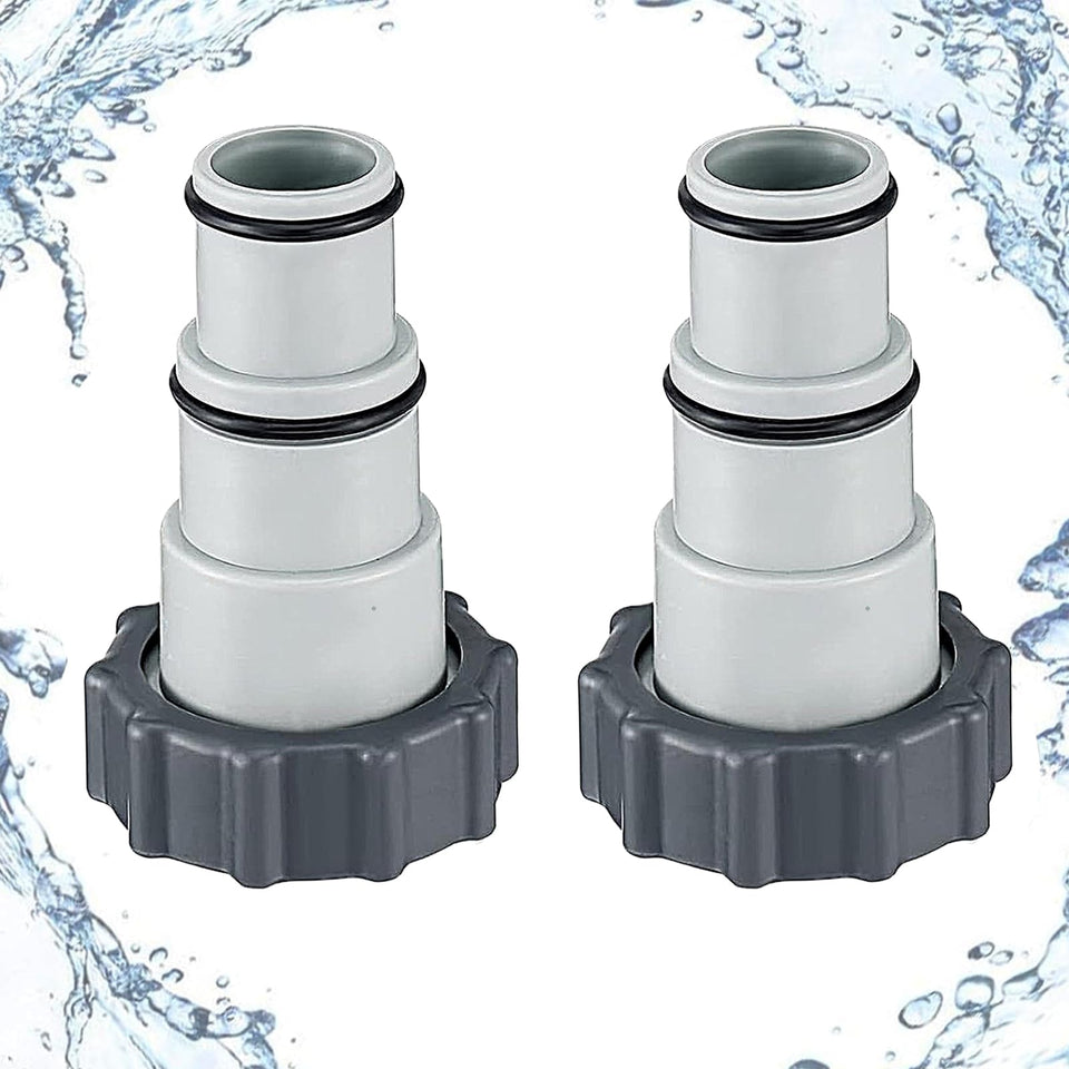 Nefemo Pool Hose Adapter A enables 1.5-inch to 1.25-inch connections for secure pump setup.