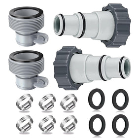Nefemo Pool Hose Adapter A assembly for secure 1.25–1.5 inch hose connection.
