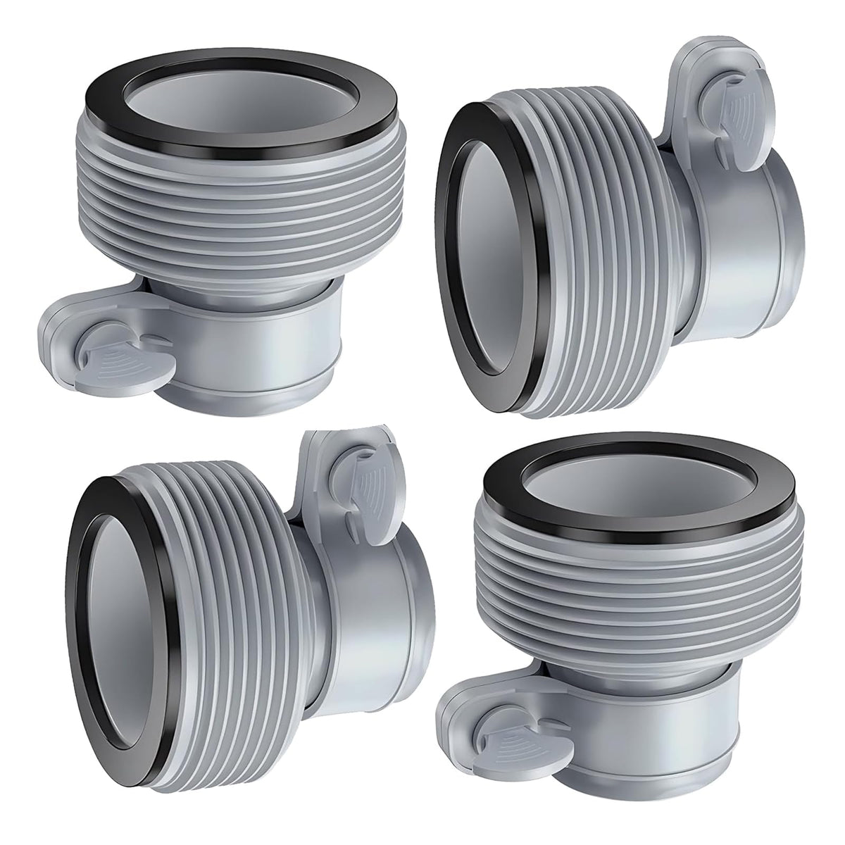 Nefemo Pool Hose Adapter B 1.25–1.5 connector pack boosts pump compatibility.