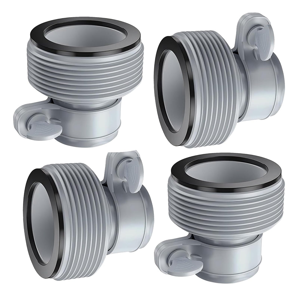 Nefemo Pool Hose Adapter B 1.25–1.5 connector pack boosts pump compatibility.