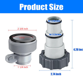 Nefemo Pool Hose Adapter B assembly for tight hose fit.