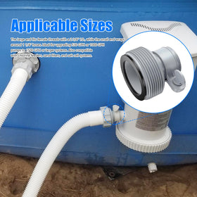 Nefemo Pool Hose Adapter B packaging showcases a 4-pack ready kit.