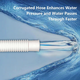 Nefemo hose compatible with pumps, filters, skimmers and 1.5-inch fittings