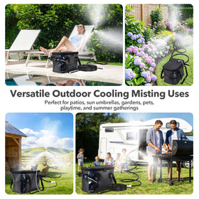 Neitra versatile outdoor misting for patios, boats, camping