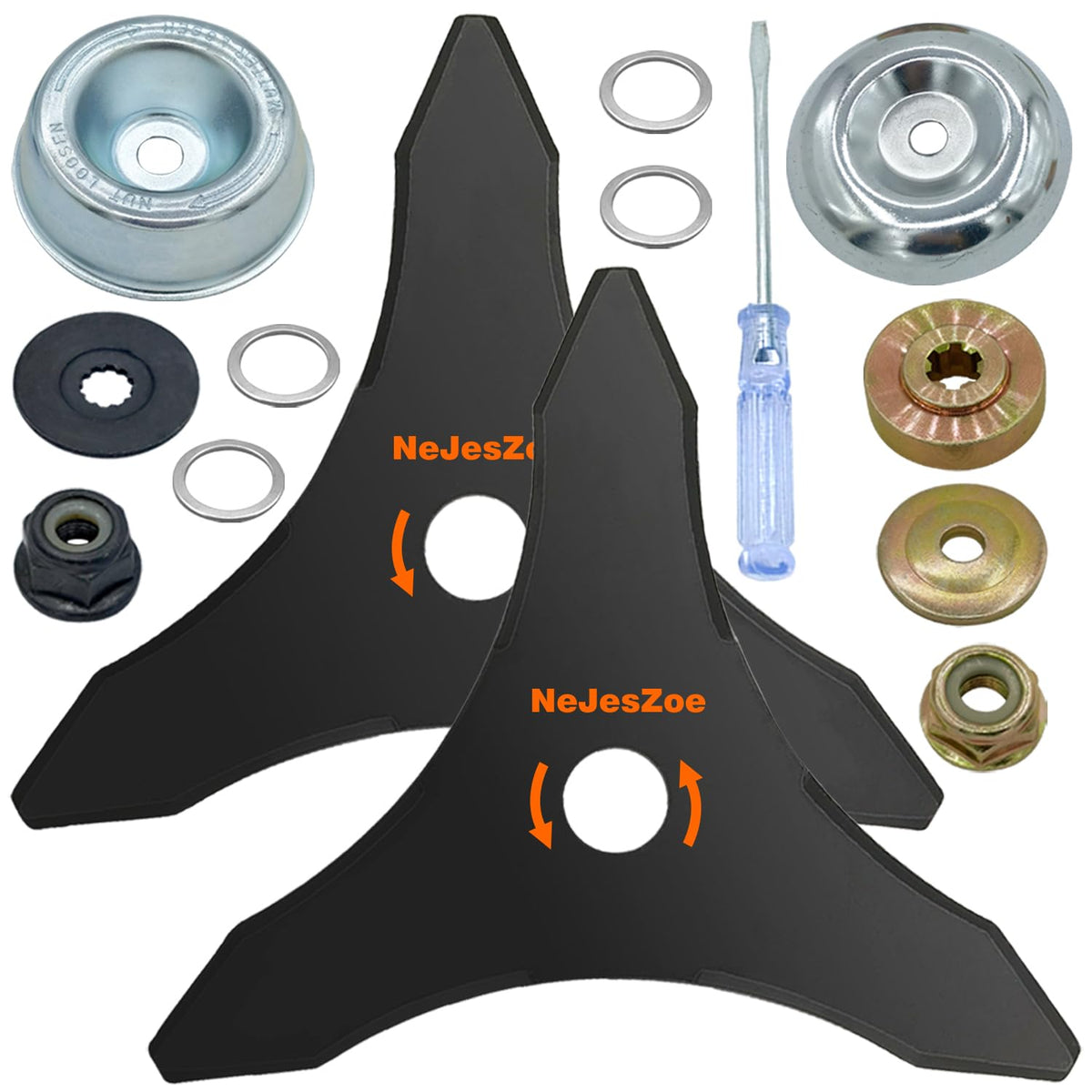 NeJesZoe 10-inch three-tooth blade for dense brush cutting