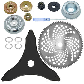 NeJesZoe 10-inch blade closeup with 80-teeth for efficient weed clearing