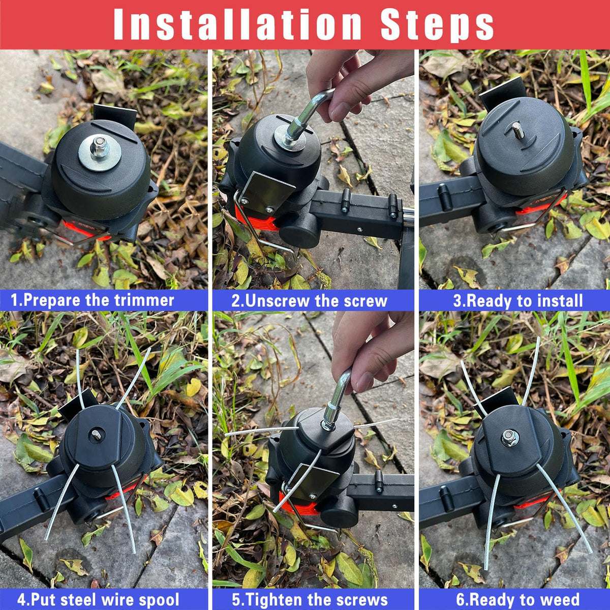 NeJesZoe 0.2 inch bore compatibility for cordless weed whackers