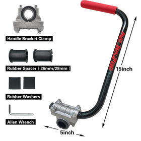 Lightweight aluminum alloy trimmer handle adds strength with minimal weight
