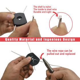 NeJesZoe nylon shell and steel core detail for durability