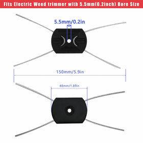 NeJesZoe trimmer head installation close-up showing bolt-on fit