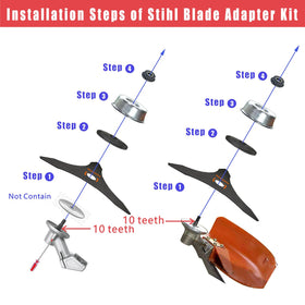 NeJesZoe universal replacement blade set fits multiple trimmers for field clearing