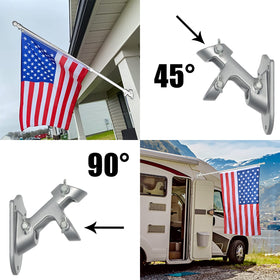 NELXINJO easy-assembly flag pole kit for quick setup.