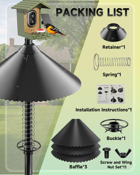 NENOWOND Squirrel Baffle installation tools simplify mounting.
