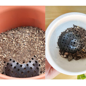 NentMent flowerpot spacer 7-5x2-1 cm top view shows root airflow