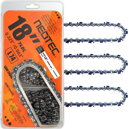 Neo-Tec L74 chain with chrome coating for wear resistance.