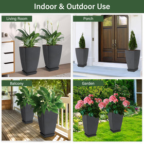 Neoaider layered plant arrangement idea for porch and deck.