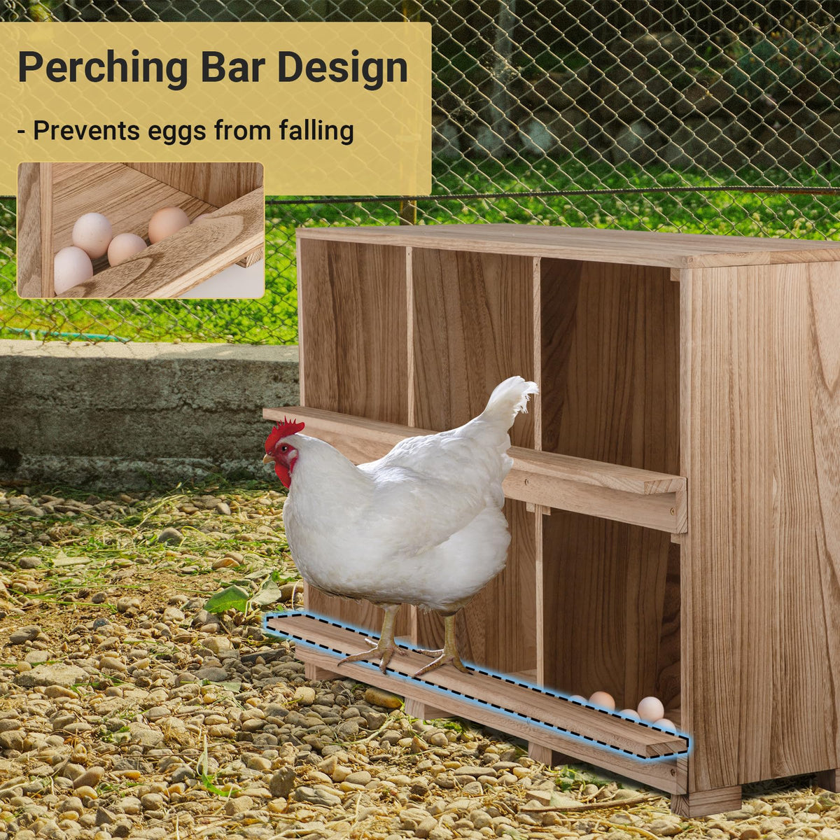 Neoaider wooden nesting box offers heat insulation for year-round comfort