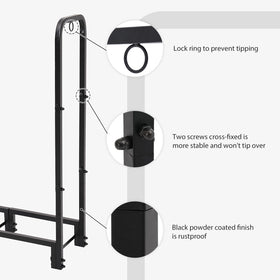 NEOCOZY log carrier included, easing transport from rack to fireplace.