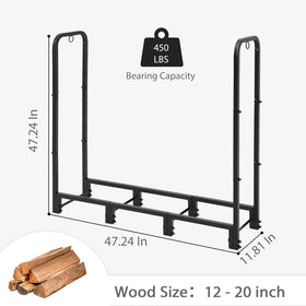 NEOCOZY sturdy 450-lb capacity holds ample outdoor firewood.