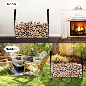 NEOCOZY 47.24-inch tall rack keeps wood neatly organized.