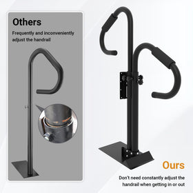 Neorexon elder-friendly handrail design helps kids enter the tub confidently
