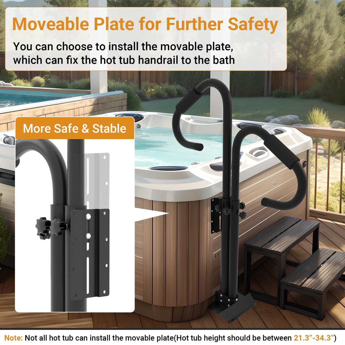 Neorexon non-slip sponge handle reduces slips during entry and exit