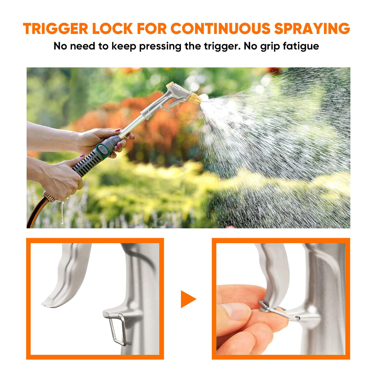 NEOTEC garden hose nozzle center spray for medium-range tasks