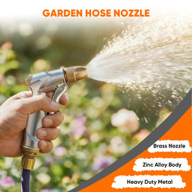 NEOTEC garden hose nozzle leak-proof seal ensures minimal drips and cleaner hands