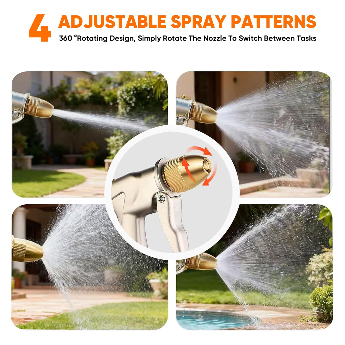 NEOTEC garden hose nozzle mist spray for delicate plants and cleaning