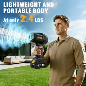 Neprock cordless leaf blower dual-battery system enables continuous cleaning