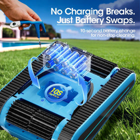 Nepturox SAT30 long-lasting battery supports extended cleaning sessions.
