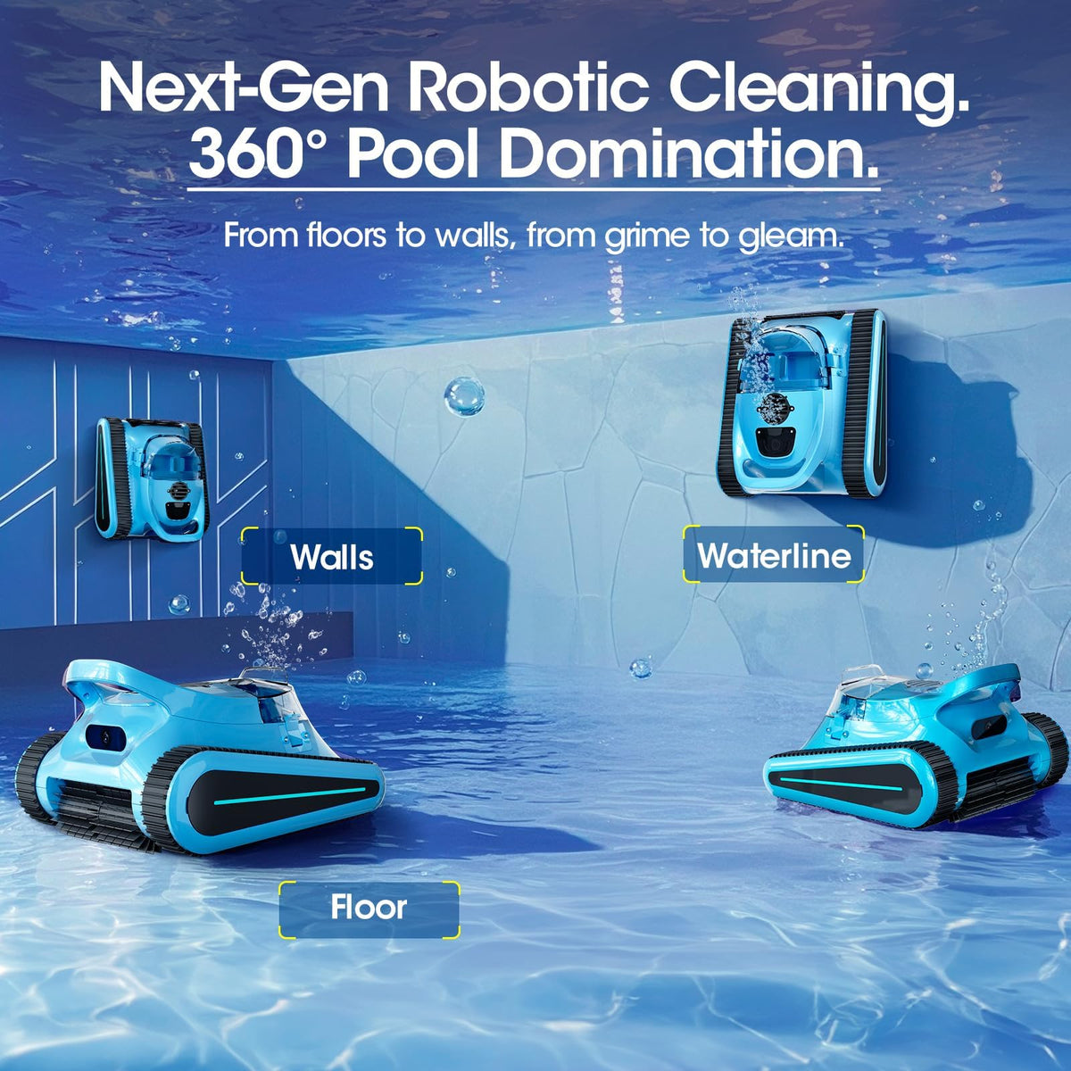 Nepturox SAT30 waterline scrub keeps pool edges pristine.