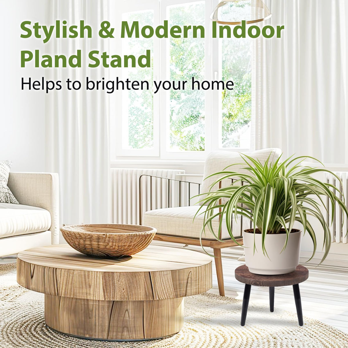 Neracking 8 Inch Plant Stand assembly demonstrates easy three-leg screw-in setup for quick use