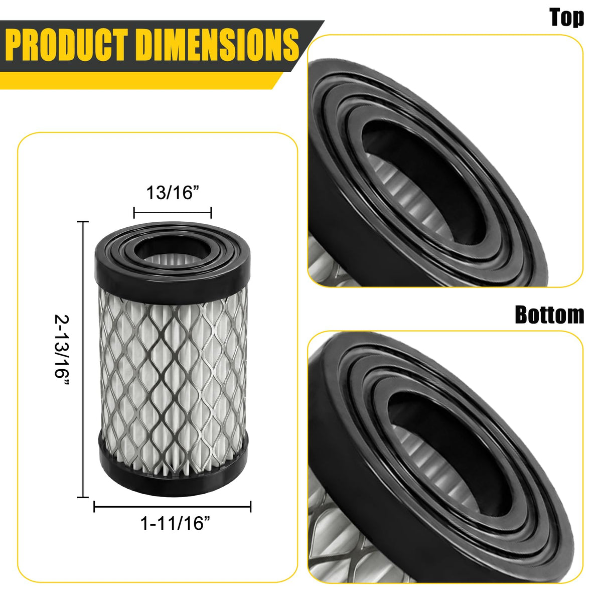 Nerans 33342 air filter for Tecumseh LEV115 ensures clean air and quick replacement.