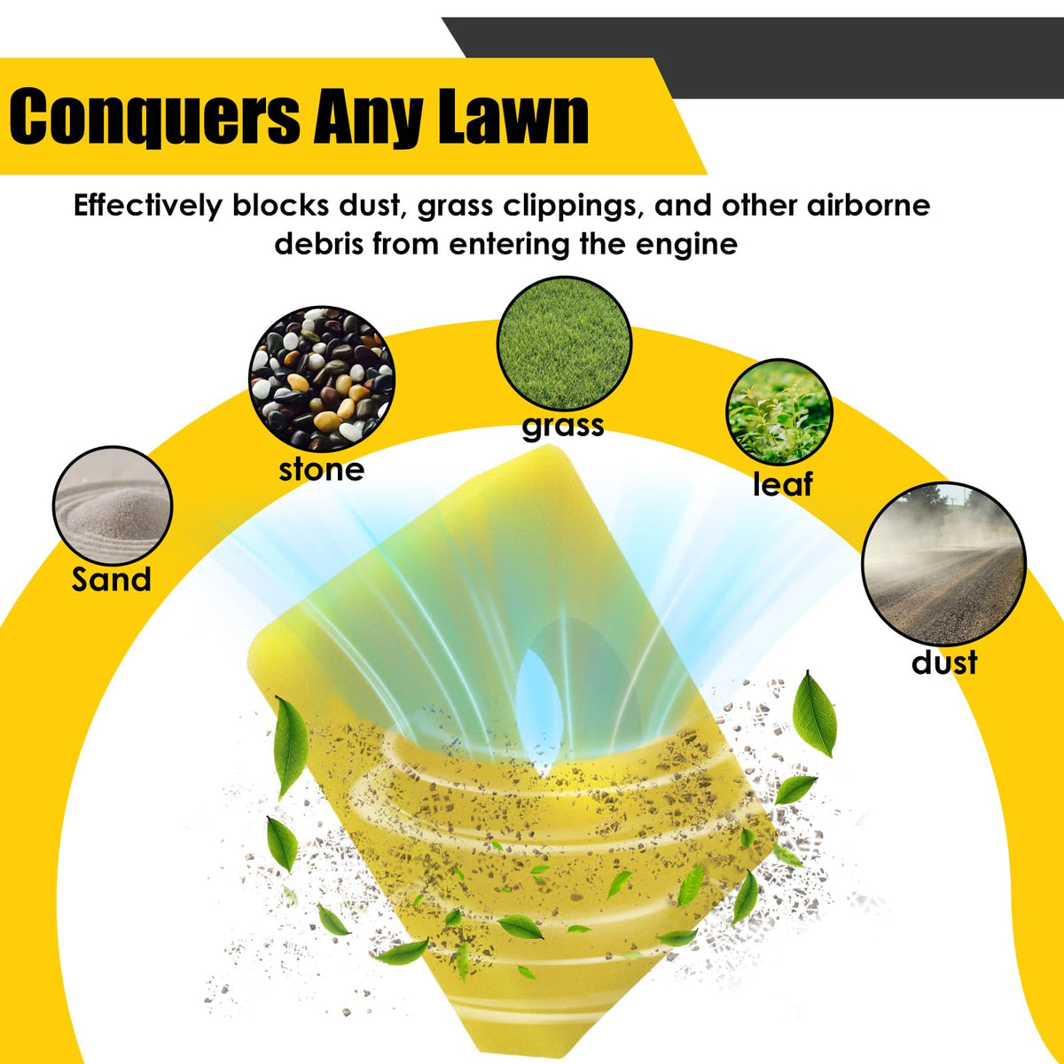 Nerans air filter cover 590581 shields filtration against debris