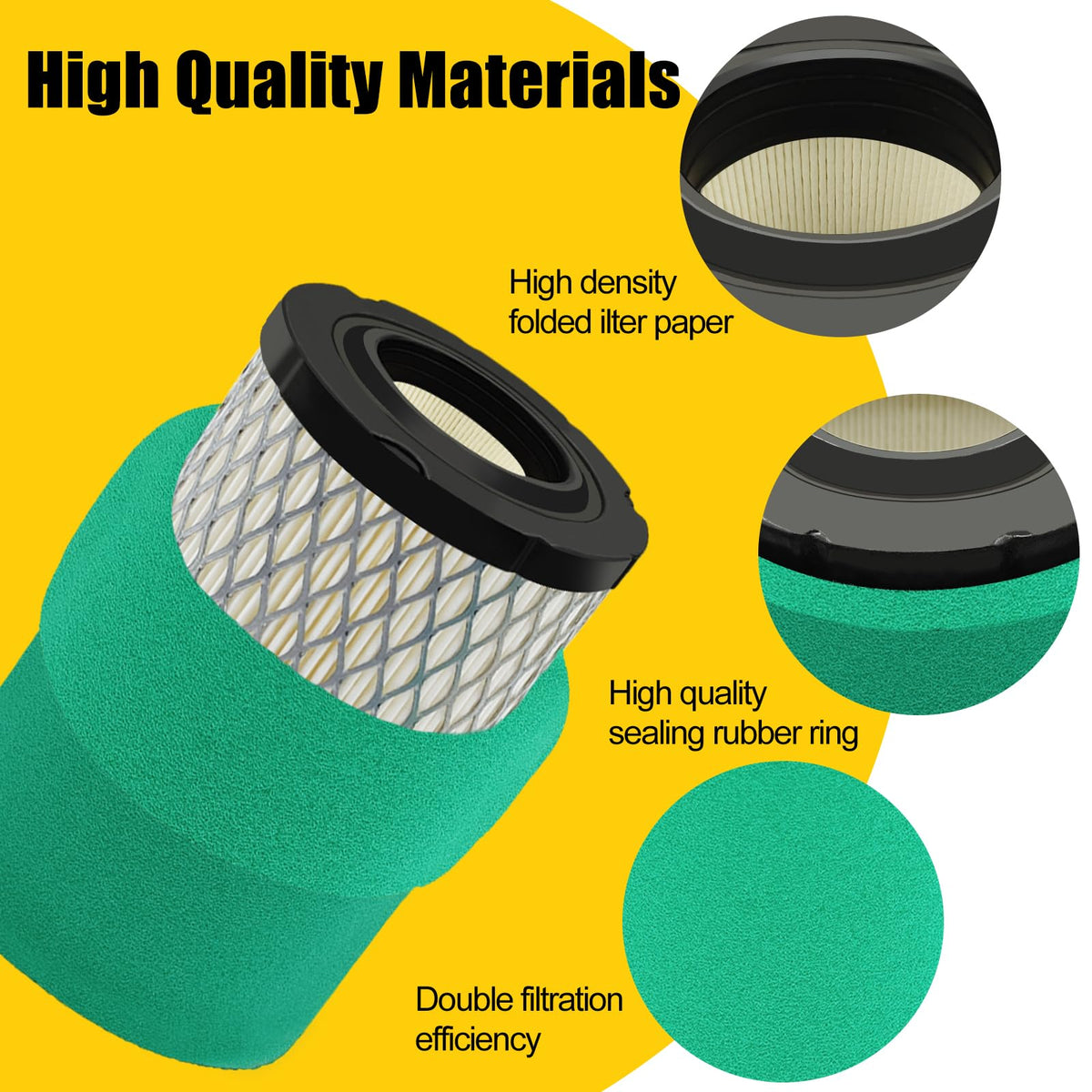 Nerans high-density filter media close-up shows durable construction.
