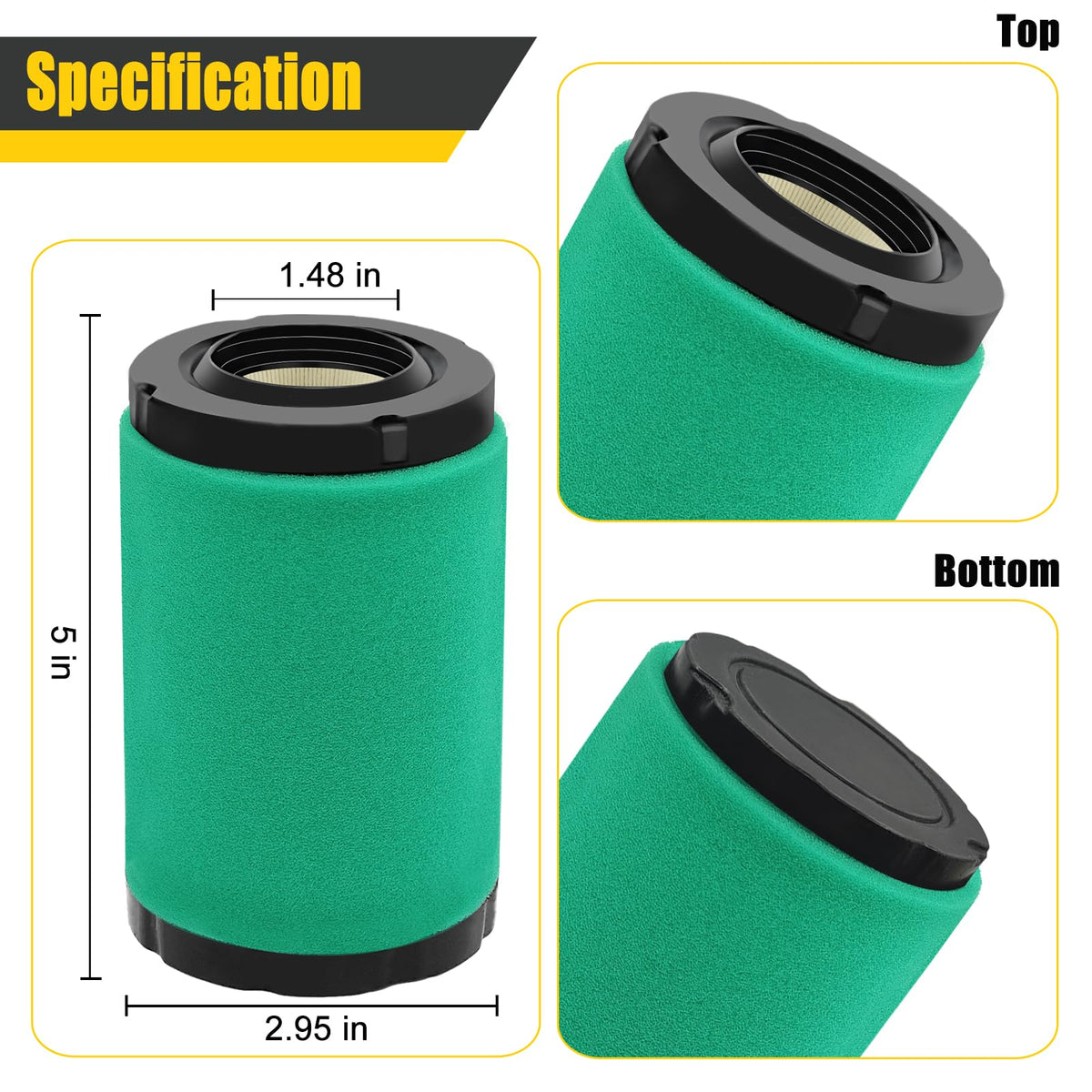 Nerans foam pre-filter 22-083-04-S adds extra filtration for longer filter life.