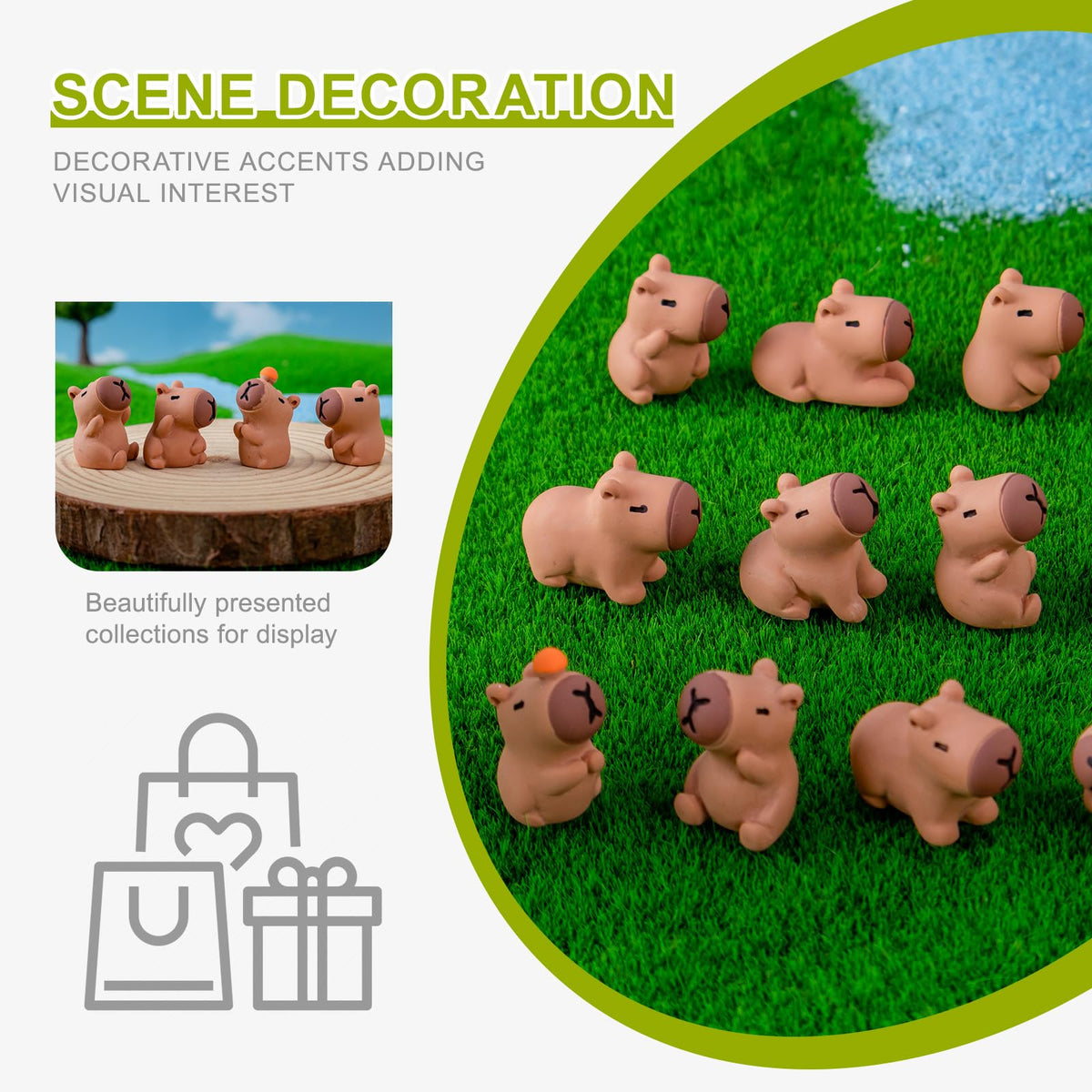 Nerfcareani capybara-tiny-sculptures enhance DIY display collections.
