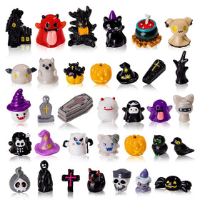 Nerfcareani glow pumpkin figurine for spooky table displays