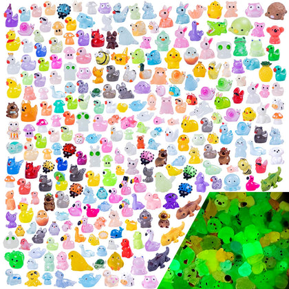 Nerfcareani glow-in-the-dark resin animals in a portable case for easy storage.