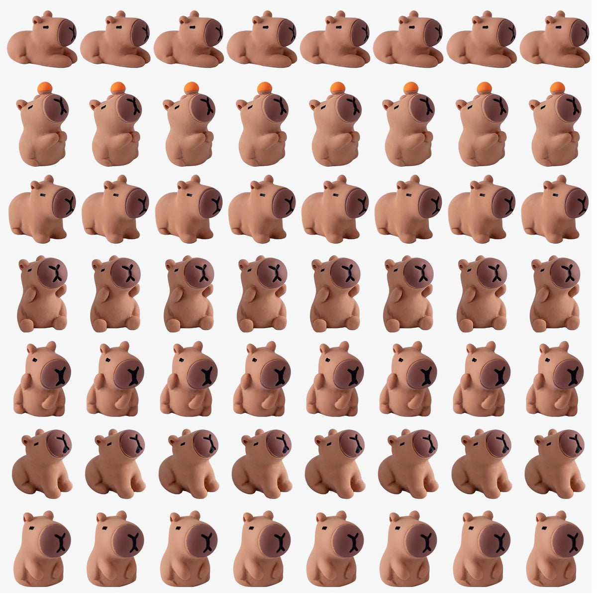 Nerfcareani mini capybara figurines for detailed diorama scenes and engaging tabletop displays.