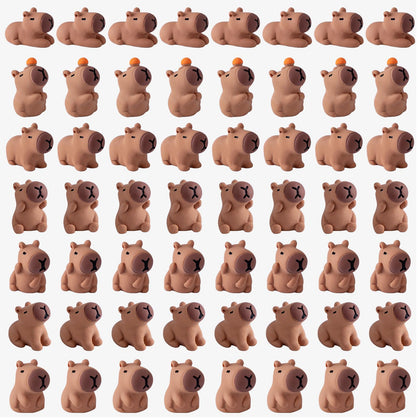 Nerfcareani mini capybara figurines for detailed diorama scenes and engaging tabletop displays.