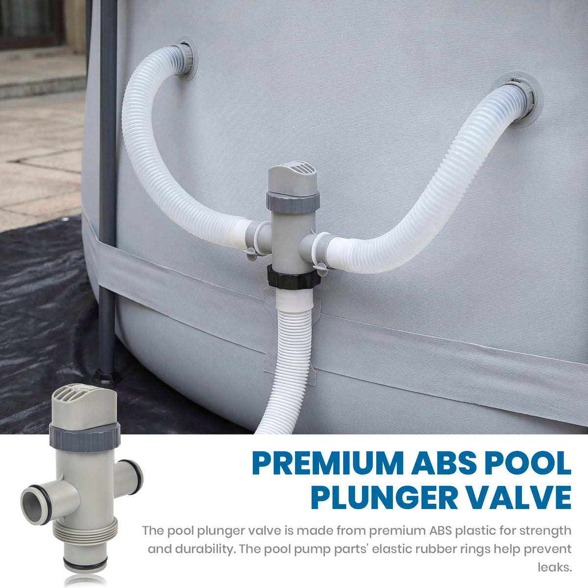 Nerien dual-flow valve offering adjustable water direction for vacuuming and circulation