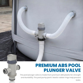 Nerien dual-flow valve offering adjustable water direction for vacuuming and circulation
