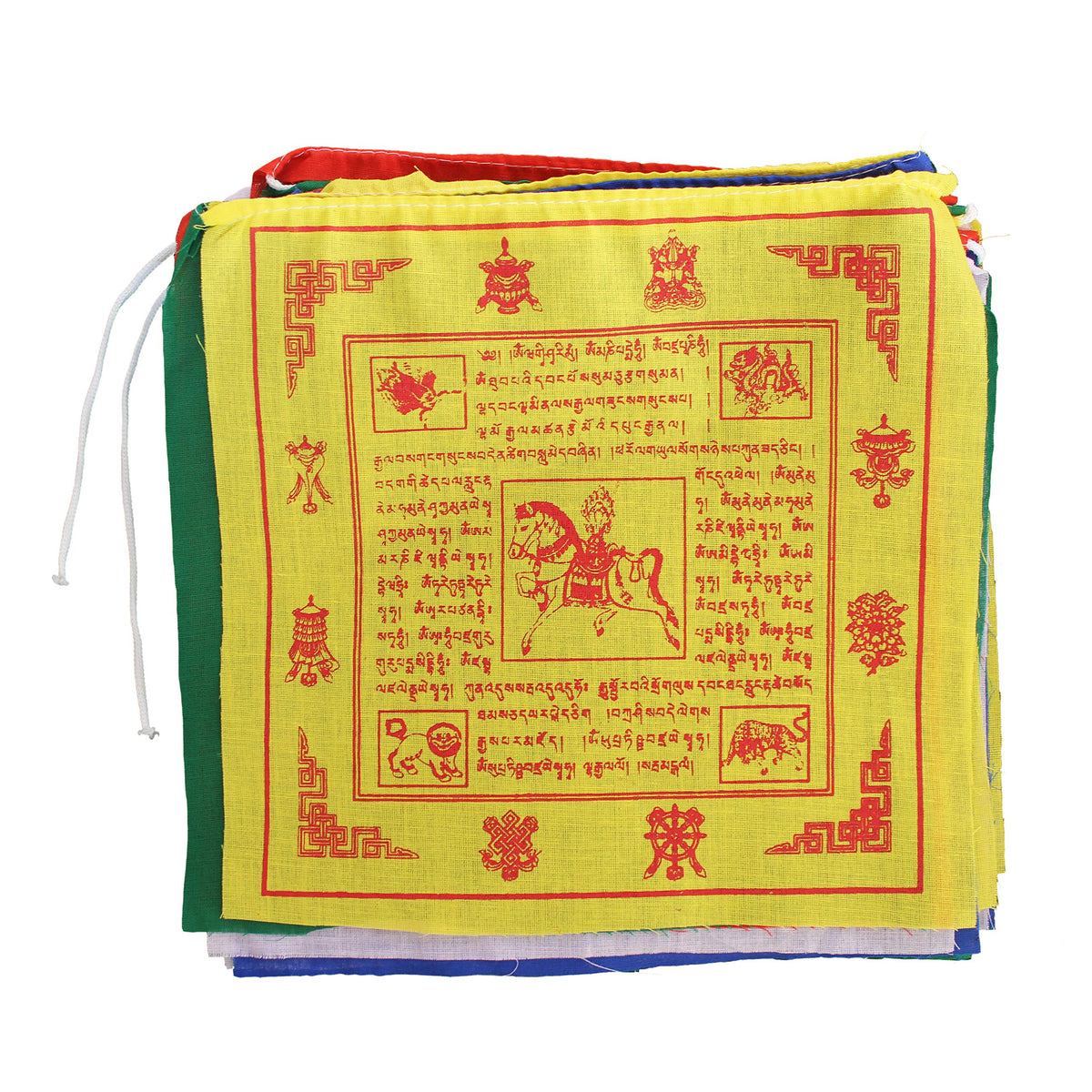 Nervana Lungta wind horse design flags showcasing traditional symbolism.