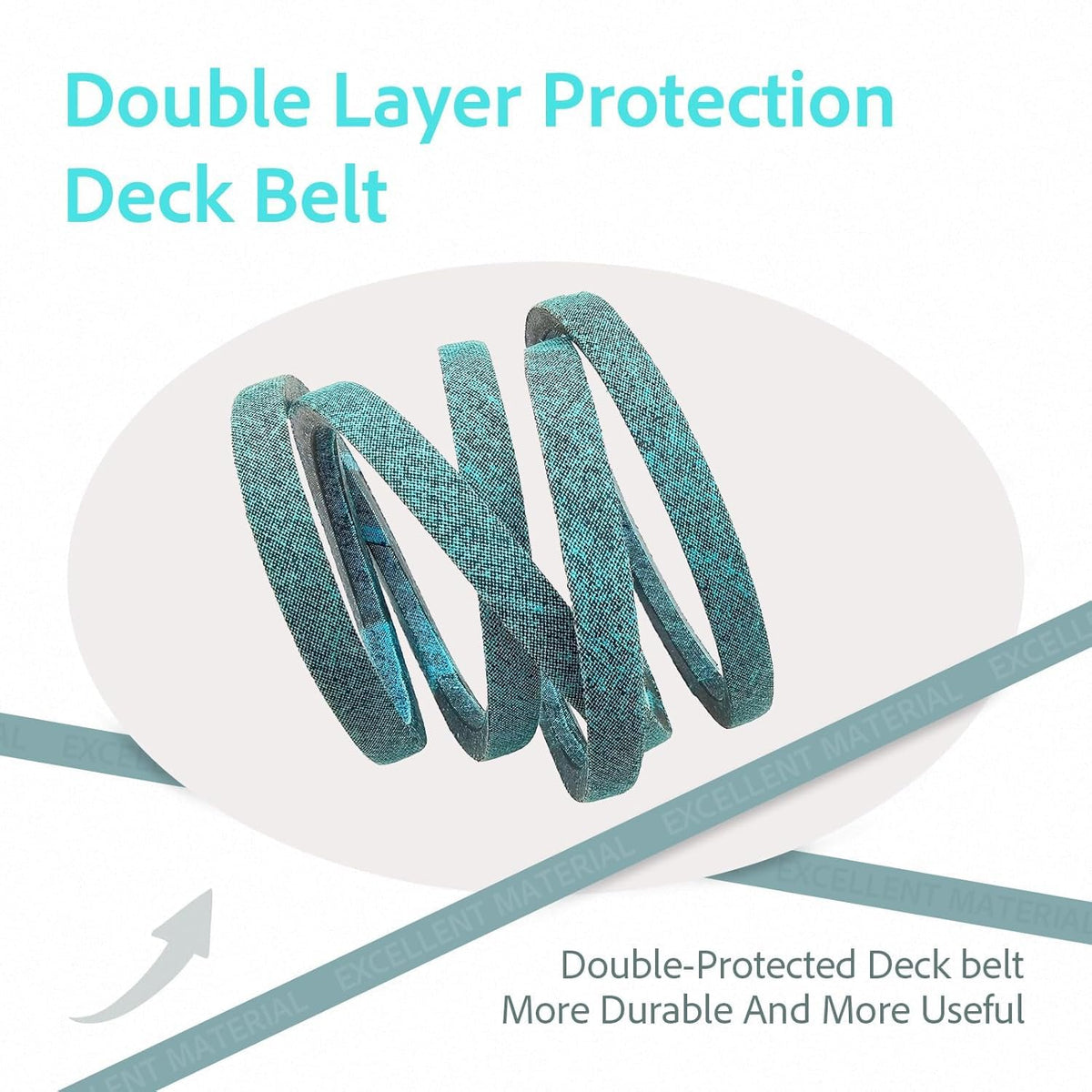 Neryera overmolded belt with blue grip cover offers durable performance